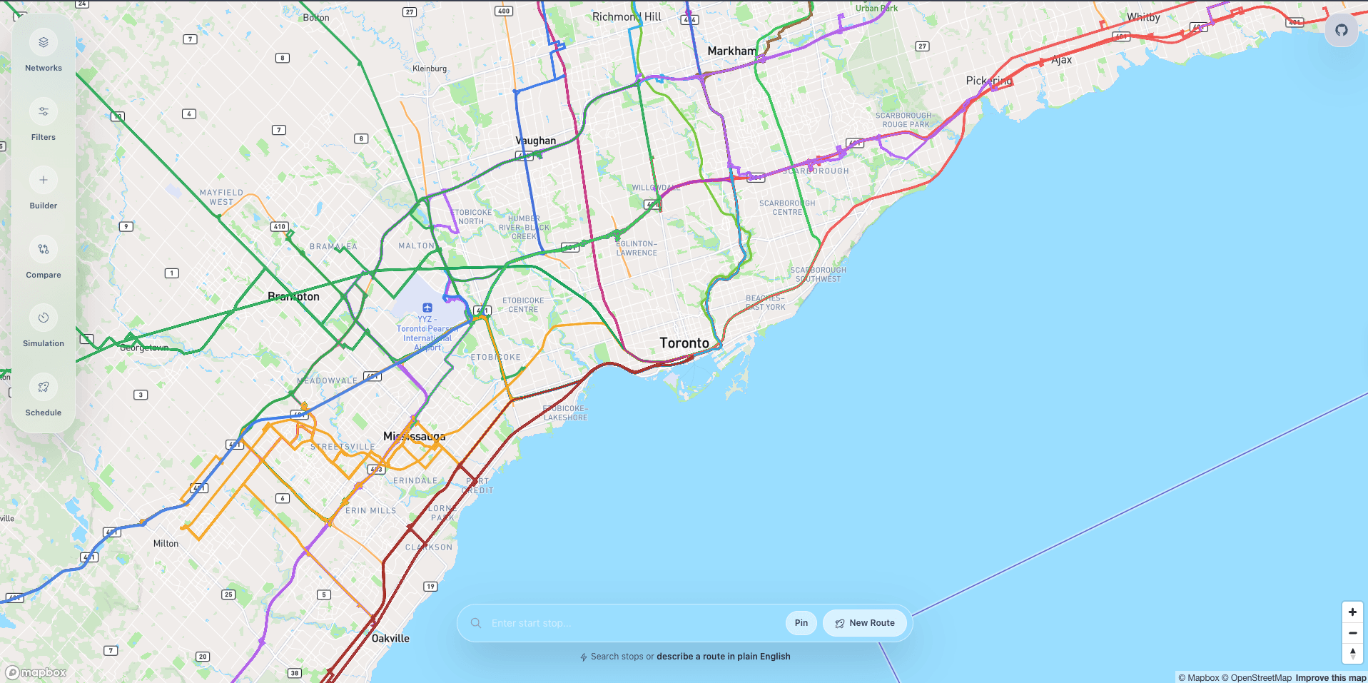 TransitFlow workspace screenshot